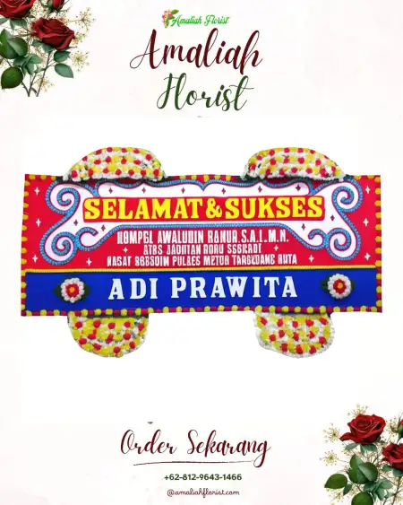 Papan Bunga Ucapan Selamat Campang Gijul